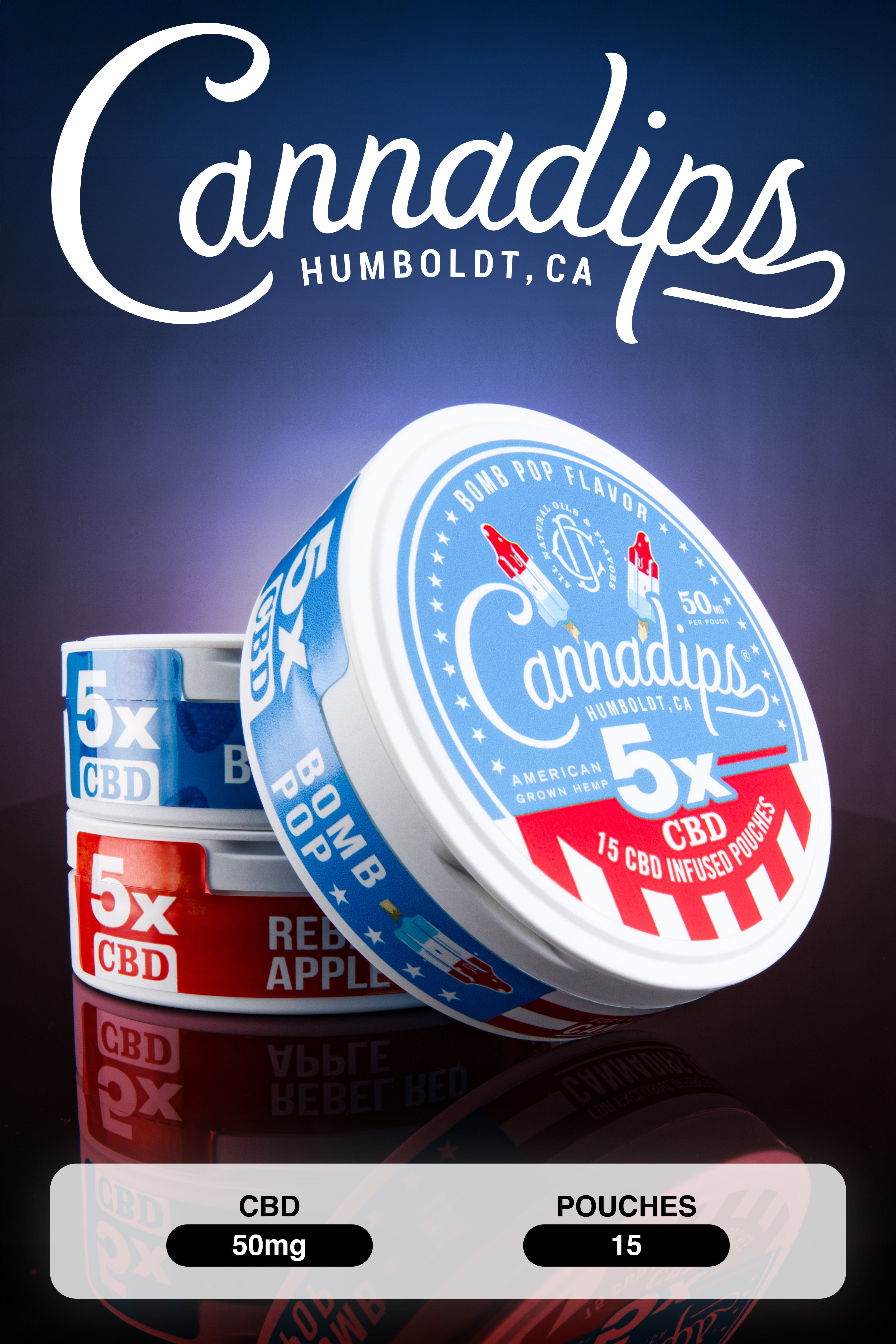 CANNADIPS 5X CBD Pouches Poster 12" x 18"