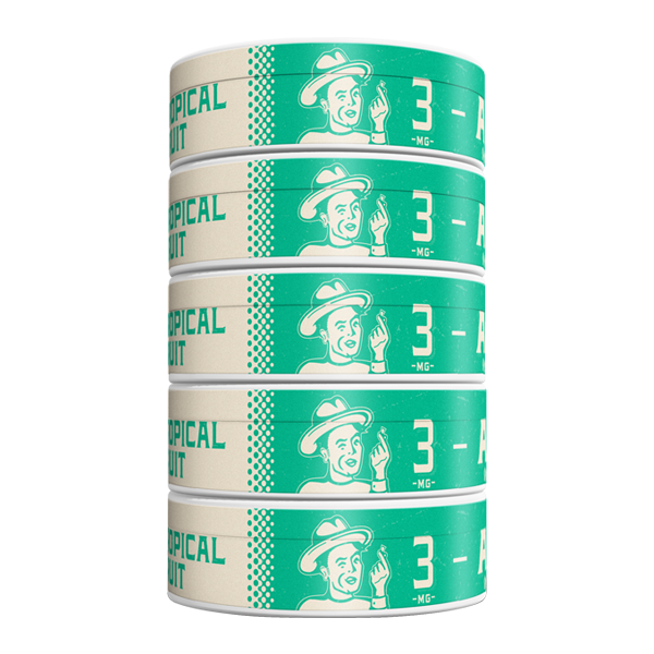 5 pack of 3mg Tropical Fruit ALP Pouches for Wholesale