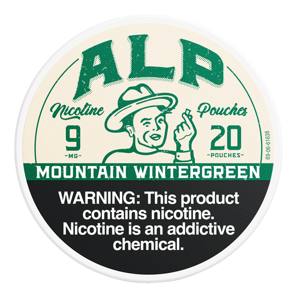 9mg Mountain Wintergreen ALP Pouches for Wholesale