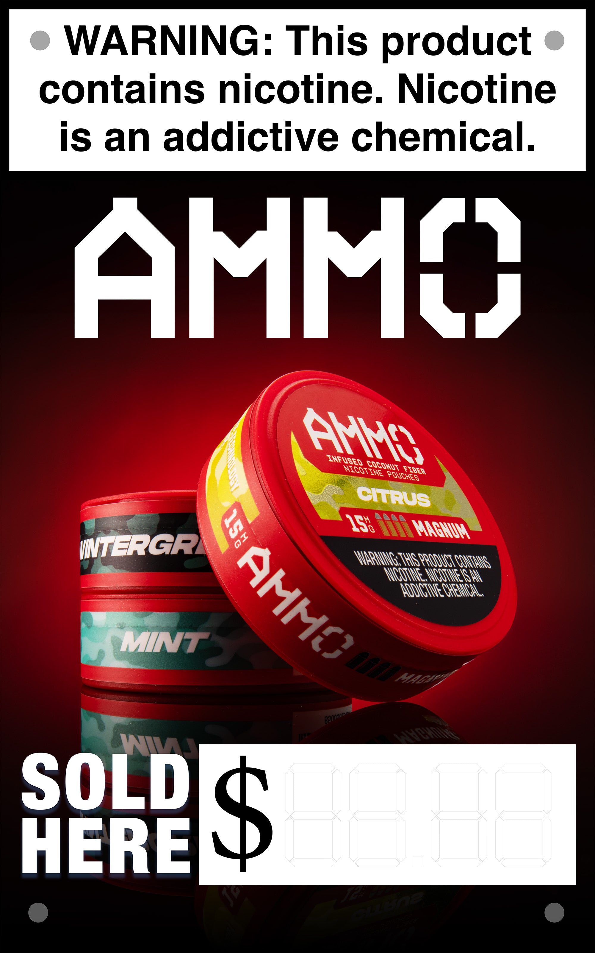 AMMO Pouches Vinyl Banner