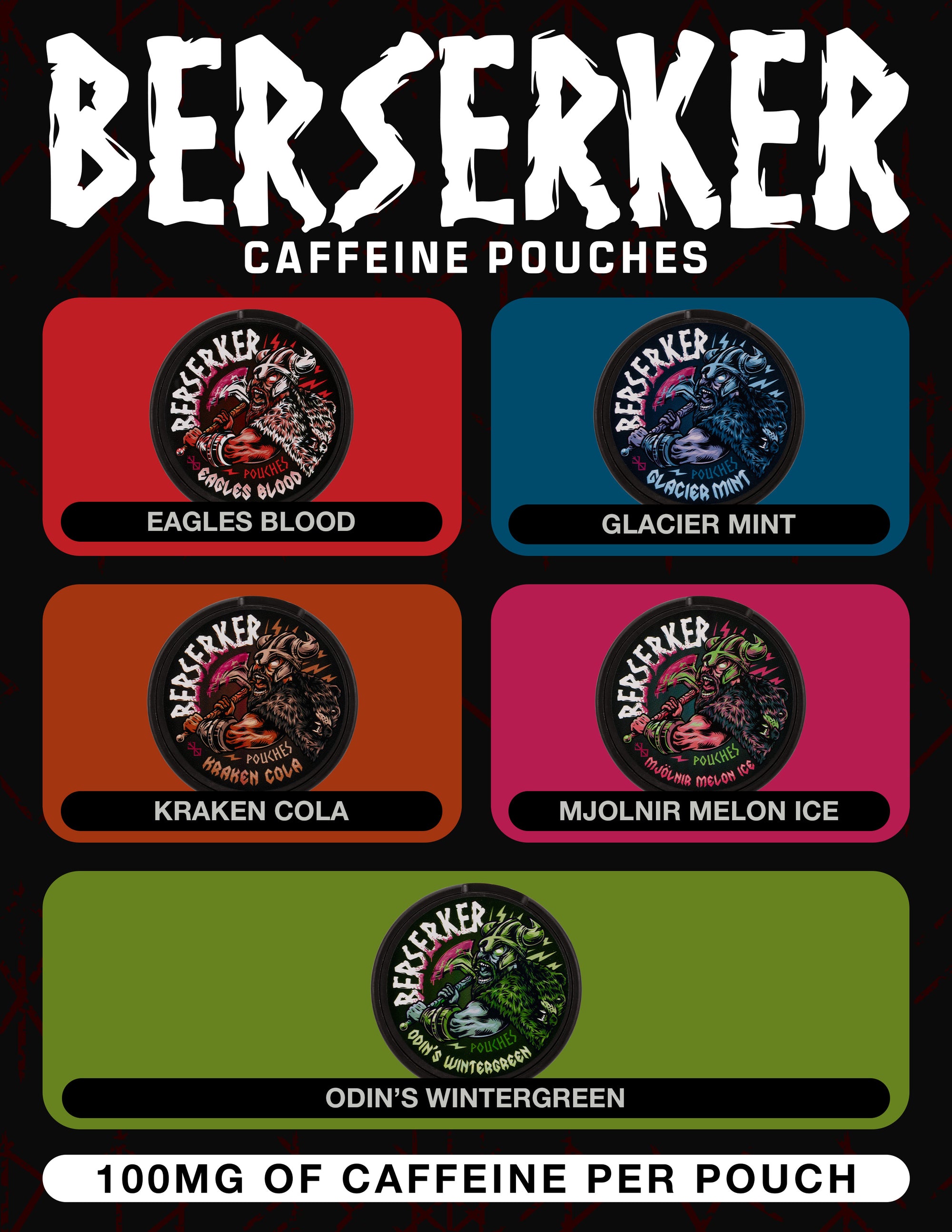 Berserker Caffeine Pouches