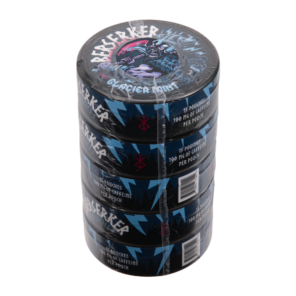 Glacier Mint BERSERKER Caffeine Pouch Roll