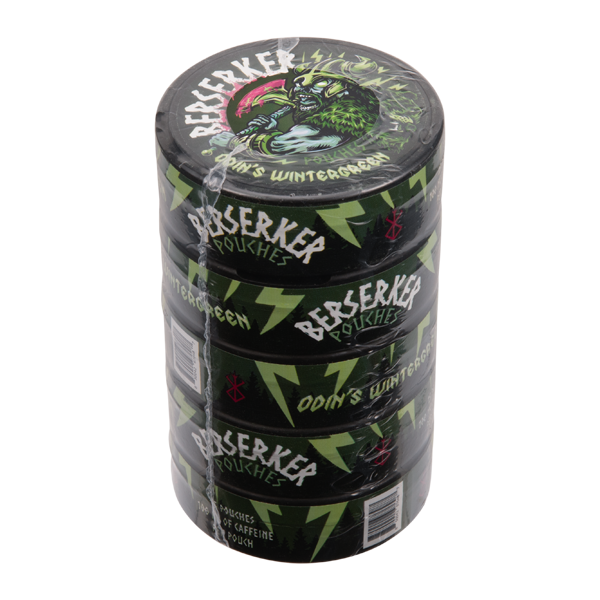 Odin's Wintergreen BERSERKER Caffeine Pouch Roll