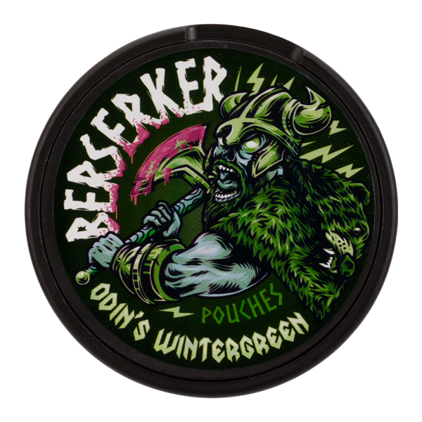 Odin's Wintergreen BERSERKER Caffeine Pouch Can