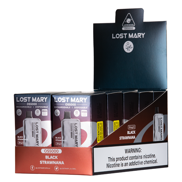 Black Strawnana Lost Mary OS5000 Luster Wholesale 10-Pack