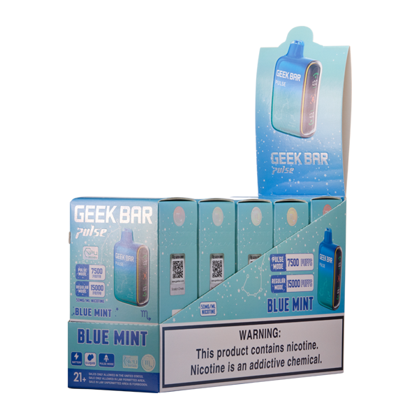 Blue Mint Geek Bar Pulse Wholesale - Scorpio 5-Pack