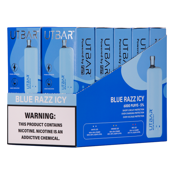 Blue Razz Icy UT Bar 10-Pack for Wholesale