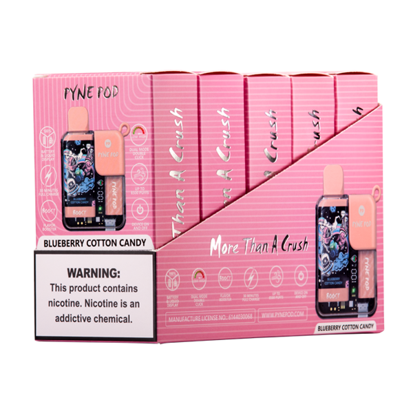Blueberry Cotton Candy Pyne Pod Boost Wholesale Vapes – Mi-Pod Wholesale