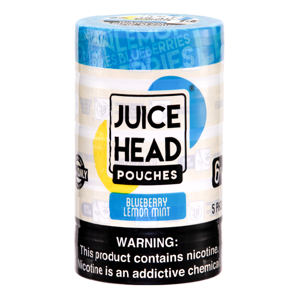 Blueberry Lemon Mint Juice Head Nicotine Pouches 6mg 5-Pack for Wholesale