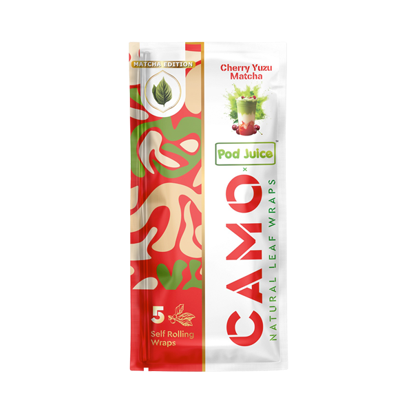 Cherry Yuzu CAMO X POD JUICE Tea Wraps for Wholesale