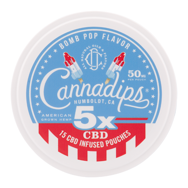 Bomb Pop CANNADIPS 5X CBD Pouches for Wholesale