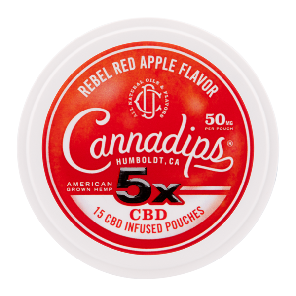 Red Apple CANNADIPS 5X CBD Pouches for Wholesale