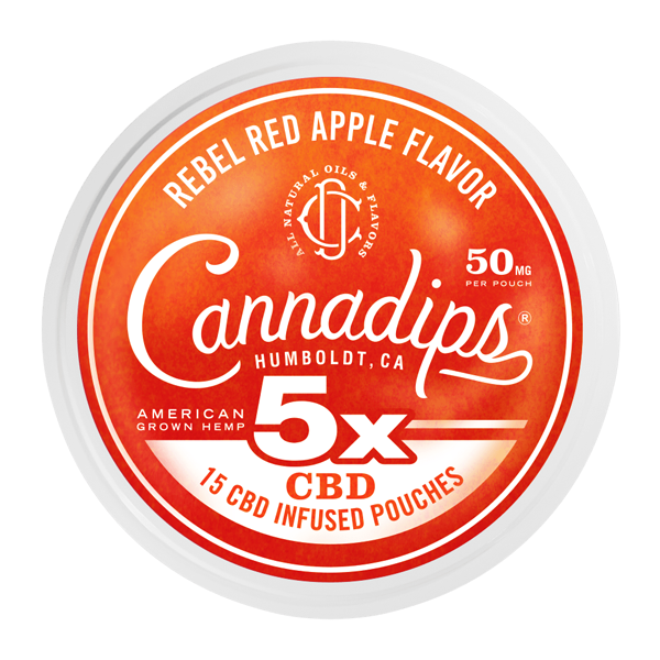 Red Apple CANNADIPS 5X CBD Pouches  for Wholesale