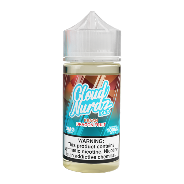 Iced Peach Dragonfruit Cloud Nurdz 100ml