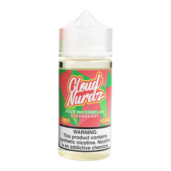 Sour Watermelon Strawberry Cloud Nurdz 100ml for Wholesale