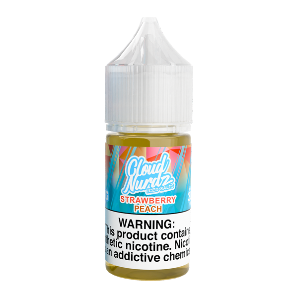 Iced Strawberry Peach Cloud Nurdz Salts 30ml