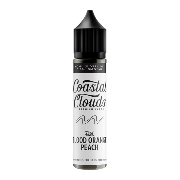 Blood Orange Peach ICED - Coastal Clouds E-Juice 60ml for Wholesale