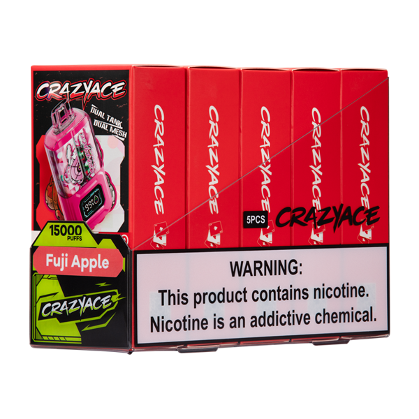 Fuji Apple B1500 Crazy Aces Disposables Device For Wholesale 5-Pack
