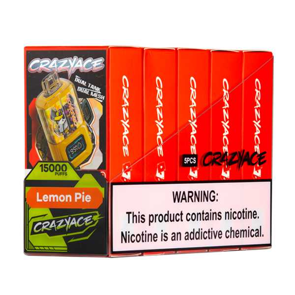 Lemon Pie B15000 Crazy Aces Disposables Device for Wholesale 5-PACK