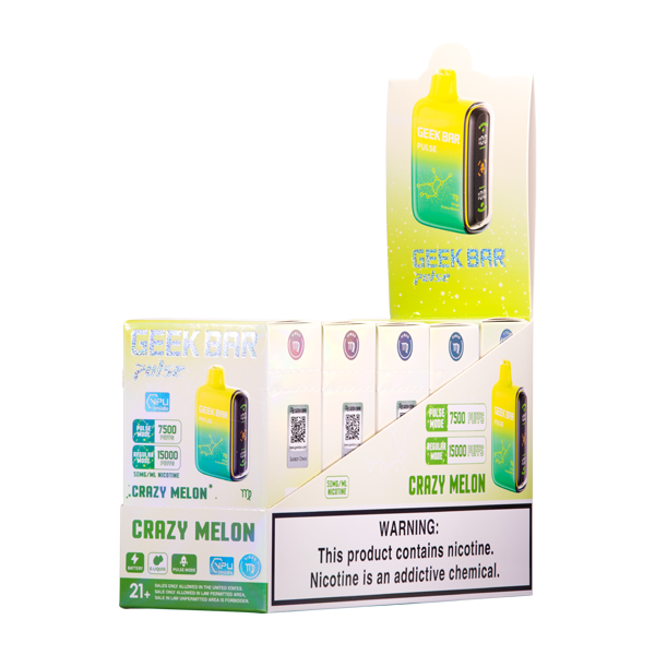 Crazy Melon Geek Bar Pulse 5-Pack for Wholesale