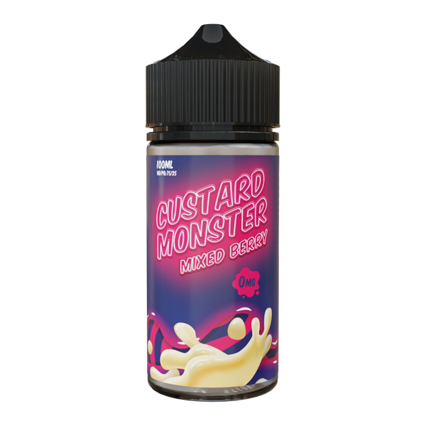 Mixed Berry MONSTER LABS Custard Monster ZERO Nicotine 100ml for Wholesale