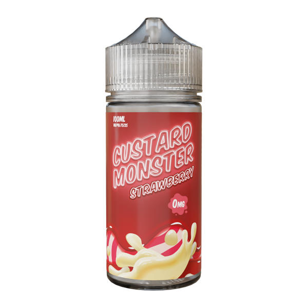 Strawberry MONSTER LABS Custard Monster ZERO Nicotine 100ml for Wholesale