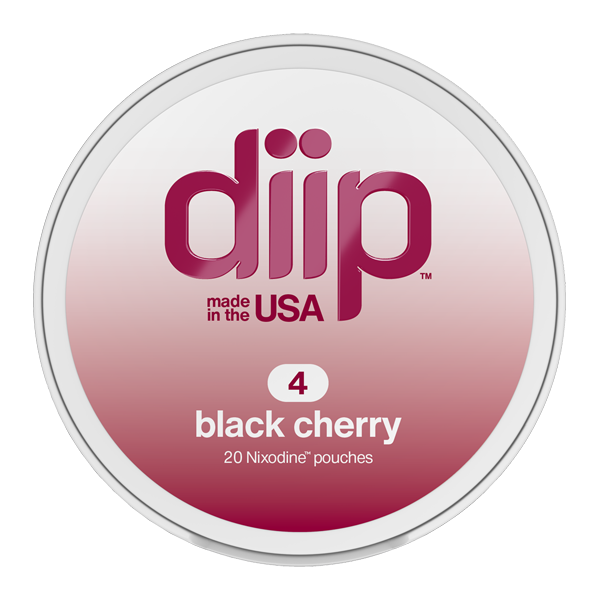 4 Black Cherry DIIP Reset Nixodine Pouches