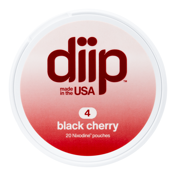 4 Black Cherry DIIP Reset Nixodine Pouches