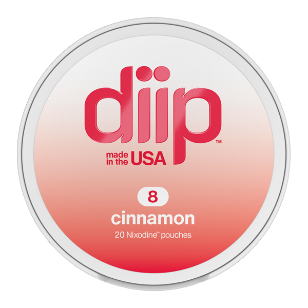 8 Cinnamon DIIP Reset Nixodine Pouches for Wholesale
