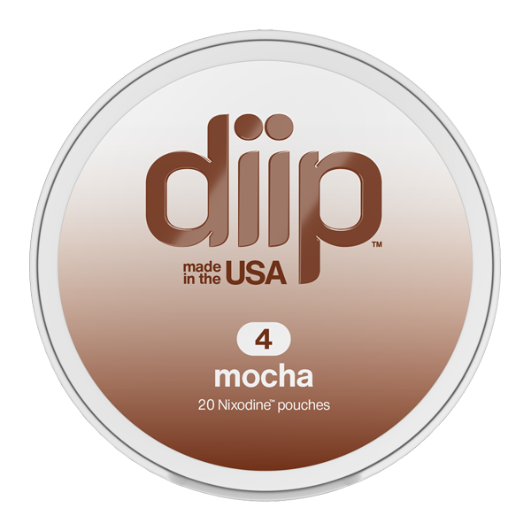 4 Mocha DIIP Reset Nixodine Pouches for Wholesale