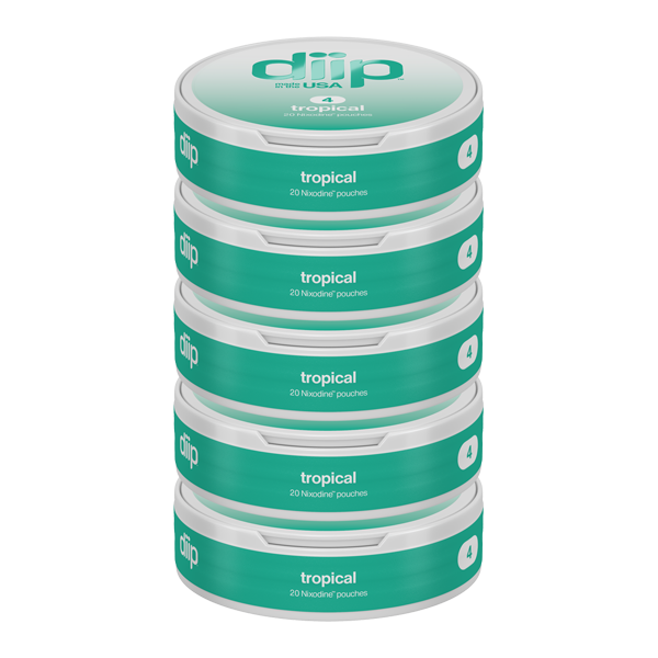 4 Tropical DIIP Reset Nixodine 5 pack of Pouches for Wholesale