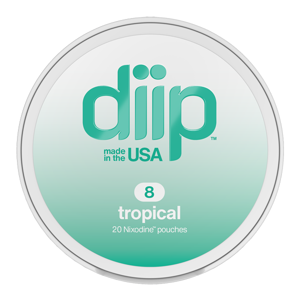 8 Tropical DIIP Reset Nixodine Pouches for Wholesale