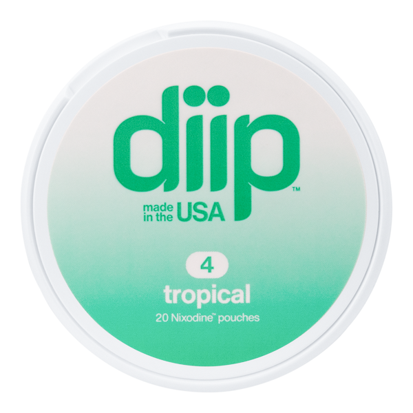 4 Tropical DIIP Reset Nixodine Pouches for Wholesale