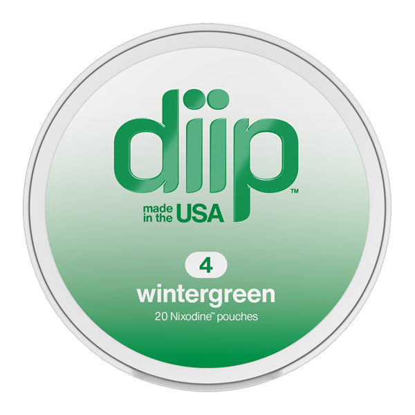 4 Wintergreen DIIP Reset Nixodine Pouches for Wholesale