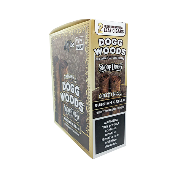 Dogg Woods Natural Leaf Cigars (Russian Cream)- Master case for Wholesale