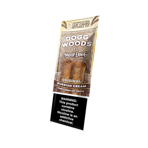 Dogg Woods Natural Leaf Cigars (Russian Cream)- 2pk for Wholesale