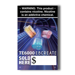 TE6000 Vapes Banner for Stores