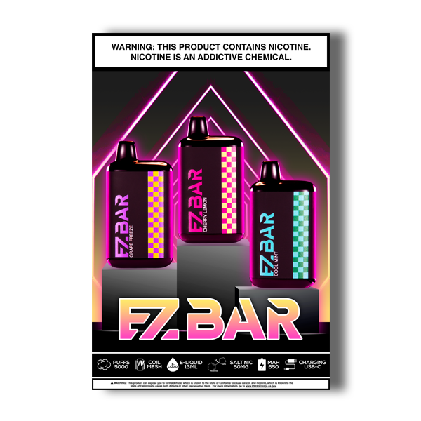 EZ Bar Poster for Retail Shop
