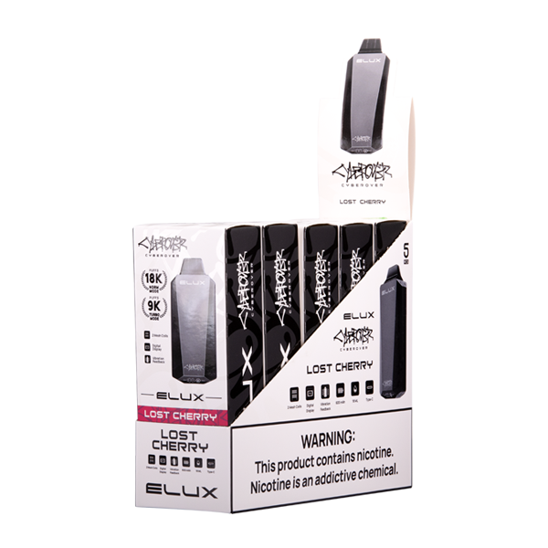 Lost Cherry ELUX Cyberover Vape 5-Pack for Wholesale