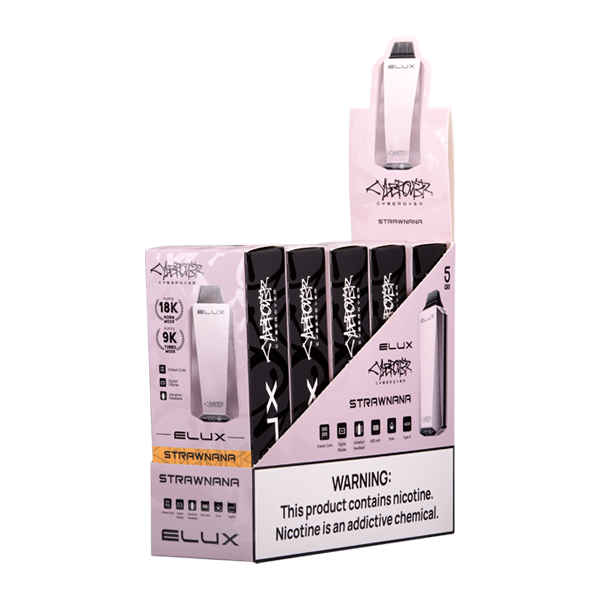 Strawnana ELUX Cyberover Vape 5-Pack for Wholesale