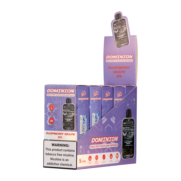 5 pack of Raspberry Grape EVO Dominion 16K