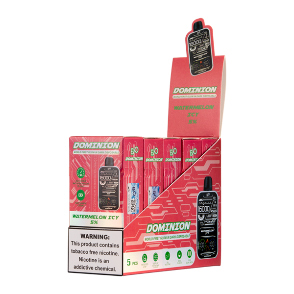 5 pack of Watermelon Icy EVO Dominion 16K 