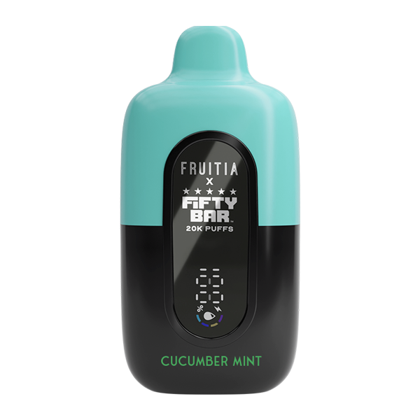Cucumber Mint FRUITIA X Fifty Bar 20K for Wholesale