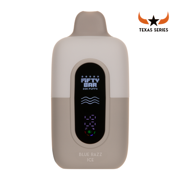 Blue Razz Ice Fifty Bar 20K Texas Series for Wholesale