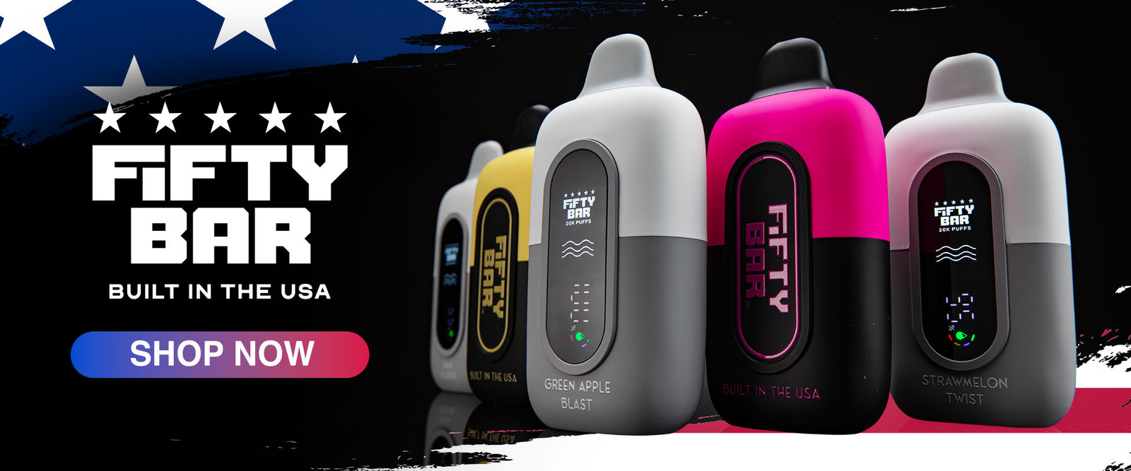 The First Disposable Built in the USA | Shop Fifty Bar Today