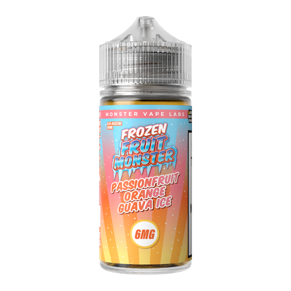 Passion Fruit Orange Guava Ice Frozen Fruit Monster by Monster Labs 100ml for Wholesale