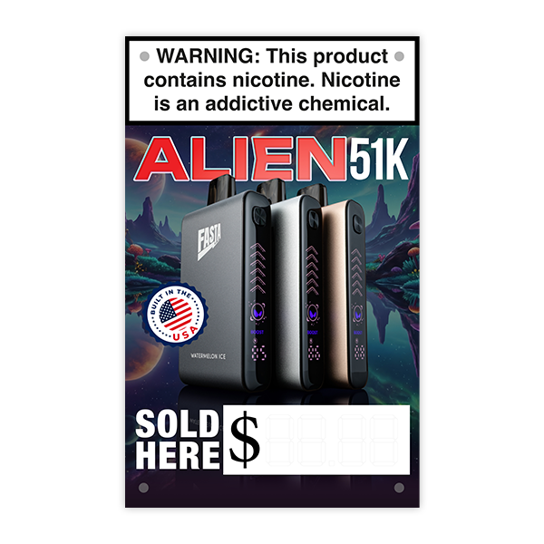 FASTA Alien 51K Vinyl Banner