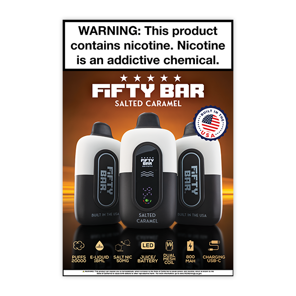 FIFTY BAR 20K Salted Caramel Poster