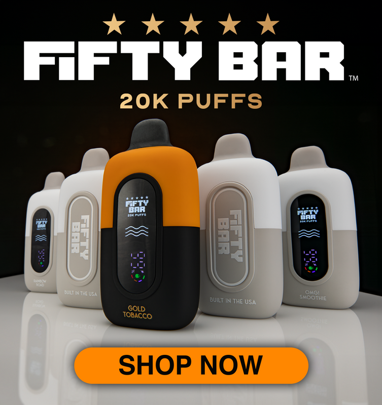 Fifty Bar Mobile Homepage Banner