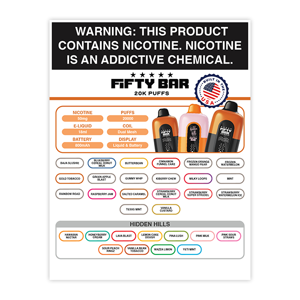 Fifty Bar 20k Lamination